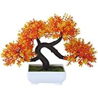 Los mejores  - Plantas artificiales Bonsai Flor Artificial Flor Falsa Pequeños Adornos Bonsai Hogar Sala de Estar Mesa Decoración de la…